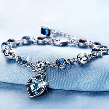 Silver Lucky Heart Bracelet