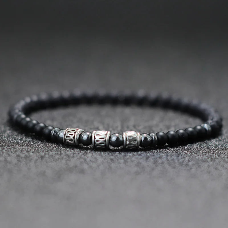 Noter 4mm Stone Beaded Bracelet