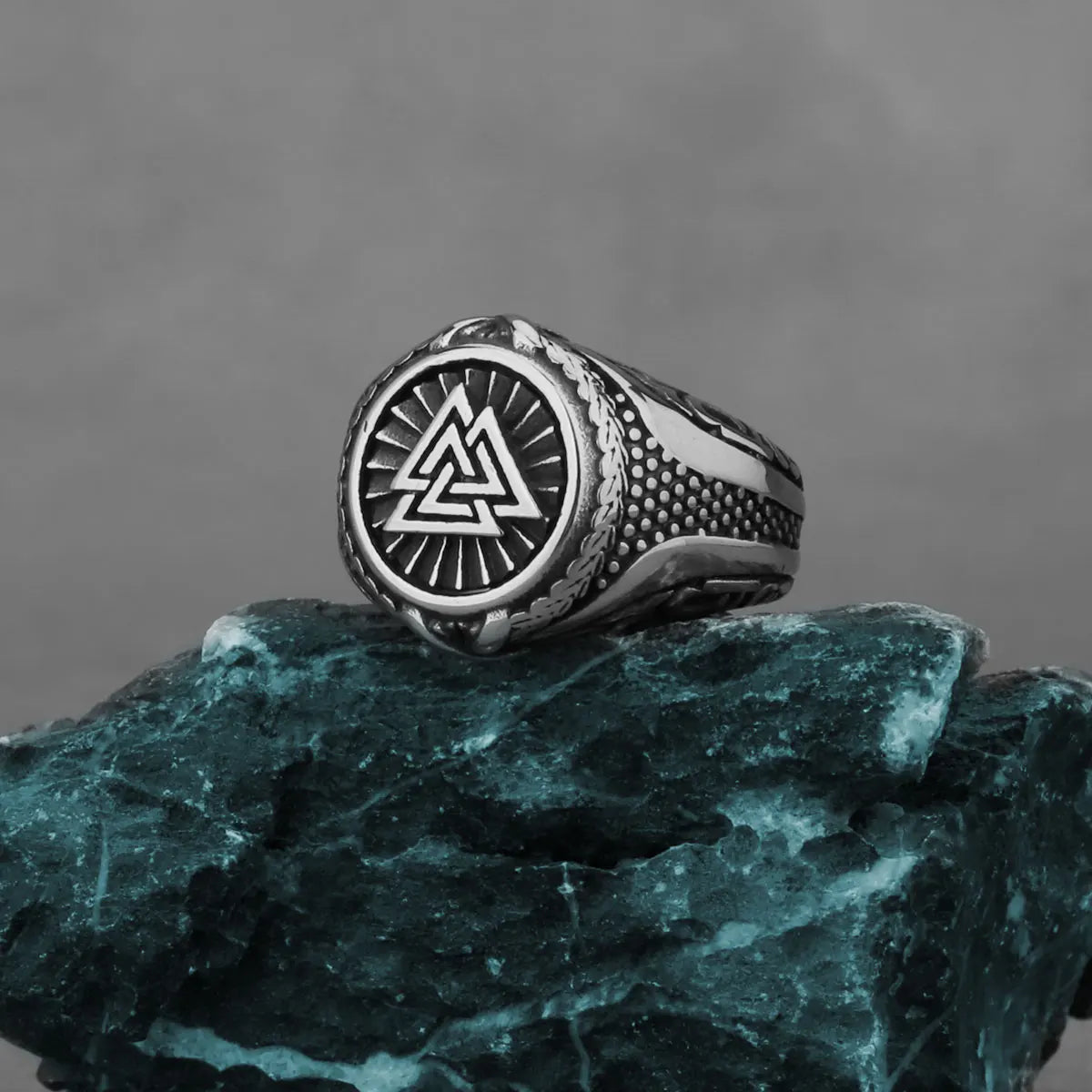Stainless Steel Viking Rune Ring