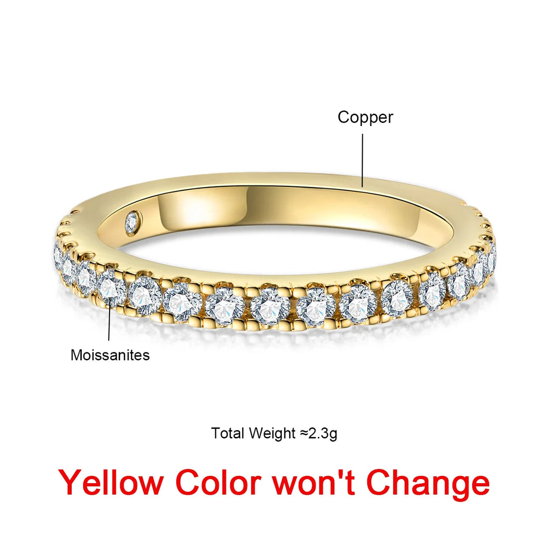 18K Gold Plated Wedding Ring