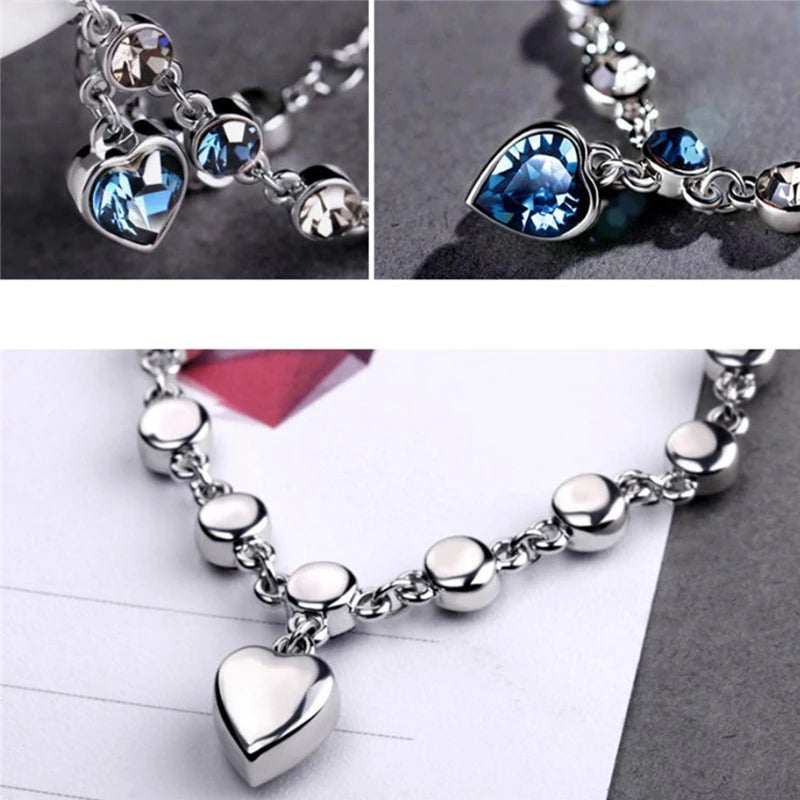 Silver Lucky Heart Bracelet