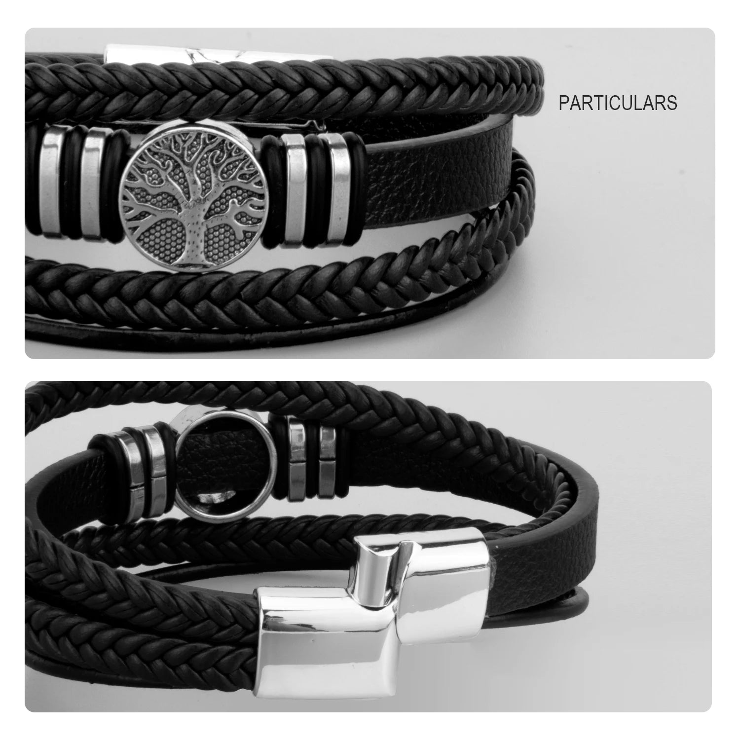 Woven Leather Bracelets for Men